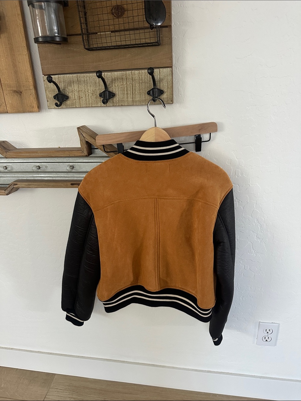 Blanknyc Two-Tone Bomber Jacket - Brown & Black - Picture 2 of 5